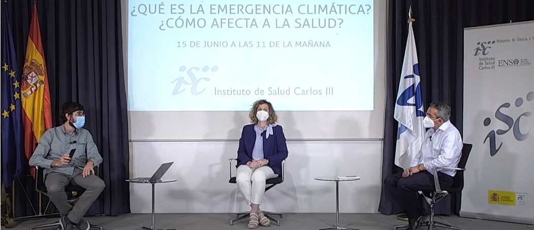 Sesión divulgativa sobre emergencia climática y salud: conceptos, riesgos, objetivos y retos ex...