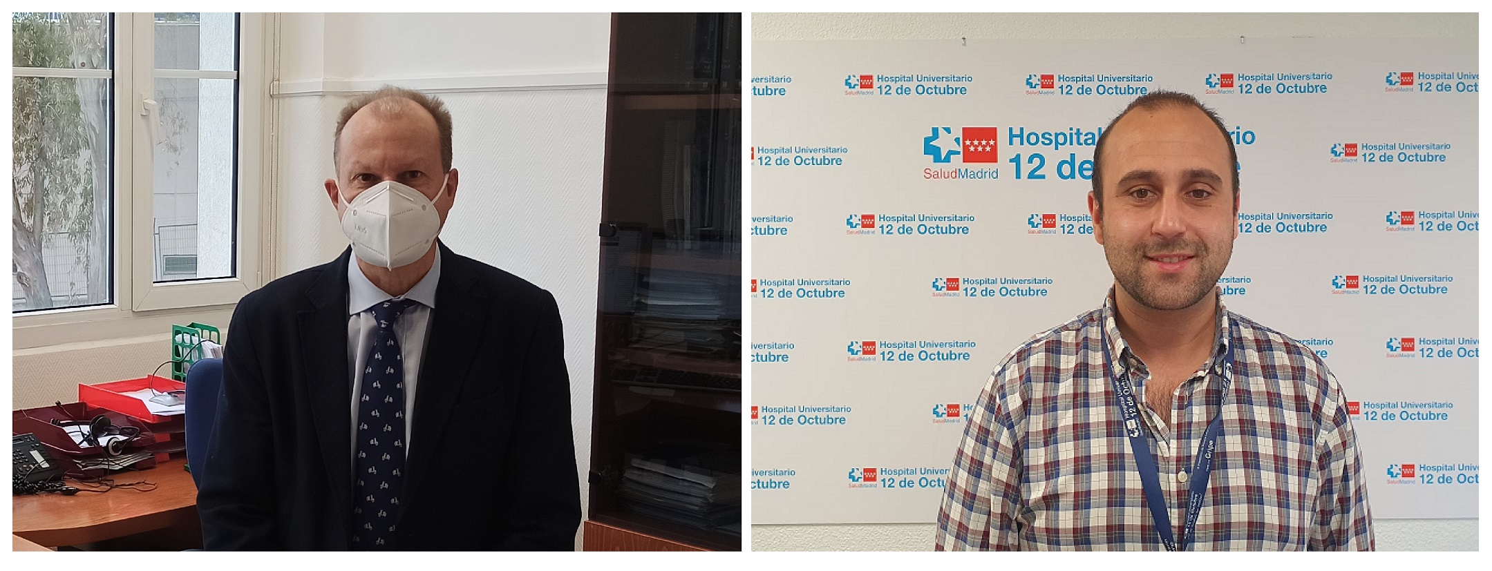 Adolfo Muñoz-Carrero, jefe de Telemedicina en la Unidad de Investigación en Salud Digital (UiTES) del ISCIII, y Miguel Pedrera-Jiménez, del Hospital 12 de Octubre de Madrid, los dos principales autores de la investigación.